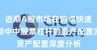 近期A股市场在热点快速轮动时期中中股票杠杆的资产配置深度分析